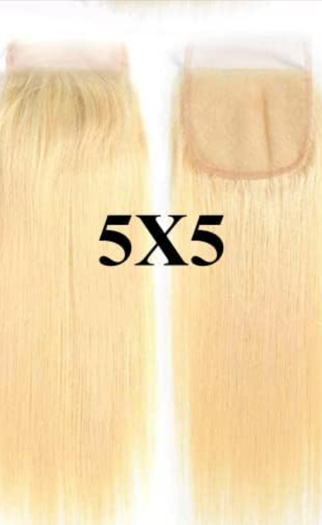 5x5 Blonde Closures